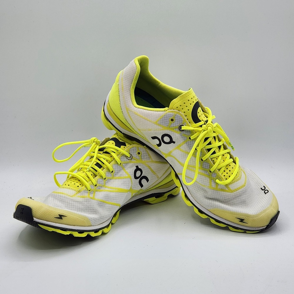 On Cloudflash Women's Running‎ Shoes Neon Yellow White Size W8